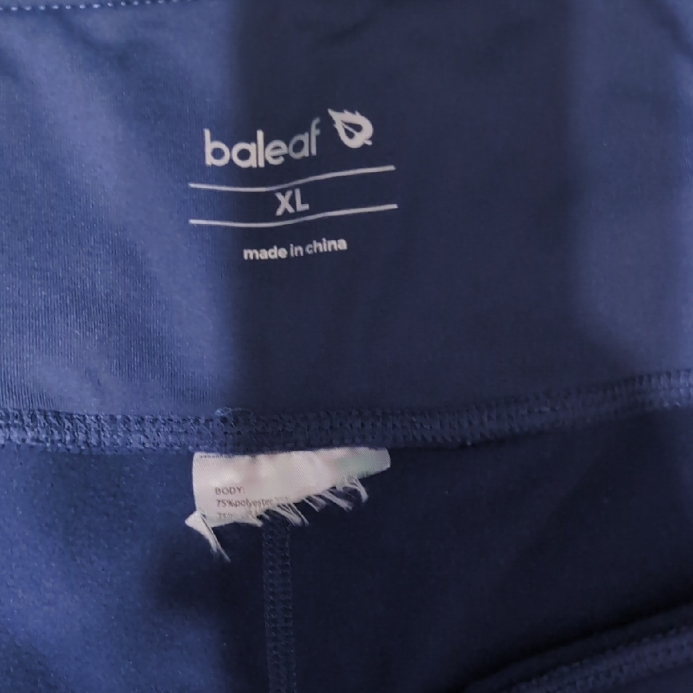 Baleaf Navy Blue Activewear Leggings - Picture 3 of 4